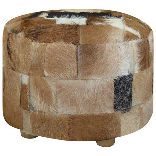 Vidaxl Pouf Rond - Multicolore - Image 3