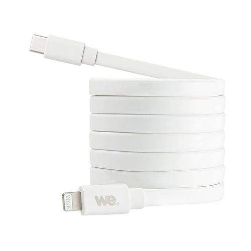 We - Câble USB-C vers Lightning - 1m - Plat - Image 4