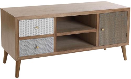 Versa - Meuble TV en bois de paulownia Kapua