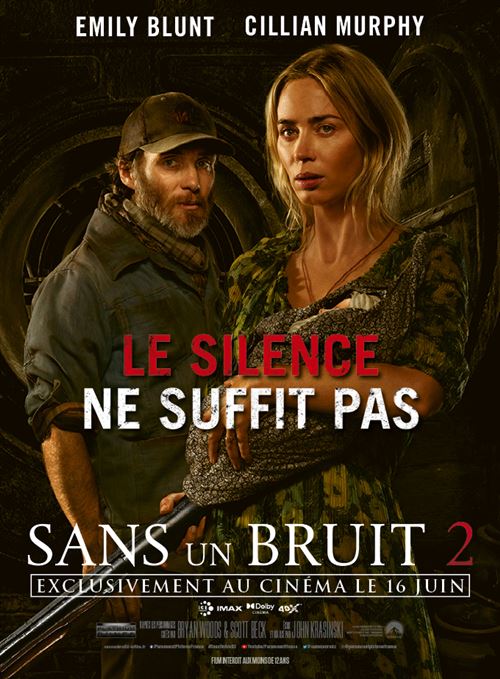 Affiche de Cinéma Originale - Sans un bruit 2 - 2021 - Emily Blunt - 120x160cm État correct - N/A reconditionné disponible sur Fnac
