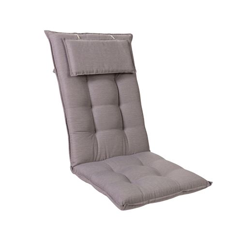 Coussin de chaise de jardin -Blumfeldt Sylt -120 x 50 x9 cm -1 pièce -Gris platine