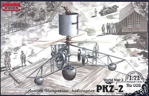 Pkz-2 Austro-hungarian Helicopter World War 1- 1:72e - Roden
