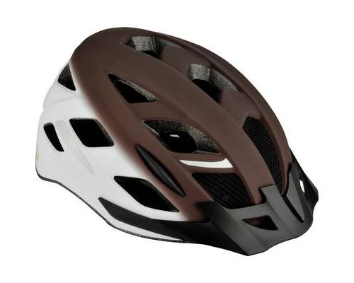 FISCHER FAHRAD Urban Retro S/M Casque MTB marron, blanc Taille de confection=M