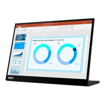 Lenovo ThinkVision M14d - Écran LED - 14" - portable - 2240 x 1400 2.2K @ 60 Hz - IPS - 300 cd/m² - 1500:1 - 6 ms - 2xUSB-C - noir corbeau