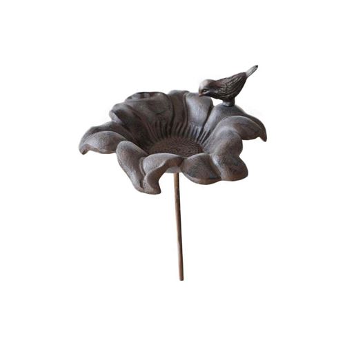 Comparer les prix de La Grande Prairie - Mangeoire à oiseaux en fonte Fleur 24 x 100 cm