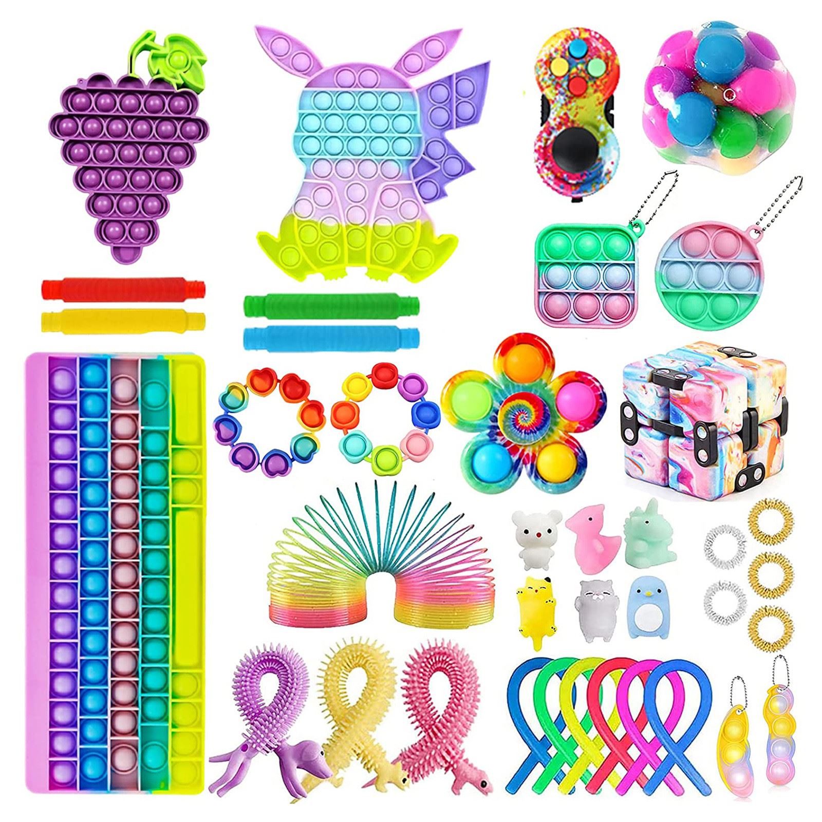 Fidget Toys électronique - Jeu De Pression Lumineux - 4 Modes Et 999 Niveaux - Anti-stress Enfant 4-12 Ans - Cadeau Voyage