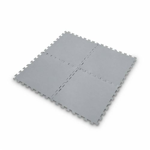 Sweeek Lot de 9 tapis de protection 50x50cm gris protection sol