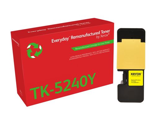 Toner remanufacturé Jaune Everyday™ de Xerox compatible avec Kyocera TK-5240Y, Capacité standard