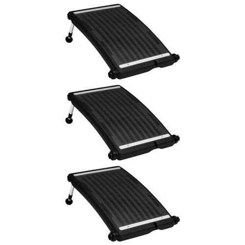 Panneaux de chauffage solaire de piscine courbés 3pcs 72,5x46cm