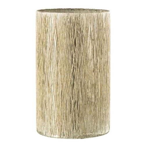 Non Communiqué Argent Photophore En Verre Design "Nelly" 20Cm