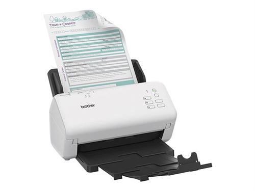 Brother ADS-4300N - Scanner de documents - CIS Double - Recto-verso - A4 - 600 dpi x 600 dpi - jusqu'à 40 ppm (mono) / jusqu'à 40 ppm (couleur) - Chargeur automatique de documents (80 feuilles) - jusqu'à 6000 pages par jour - USB 3.0, Gigabit LAN, USB