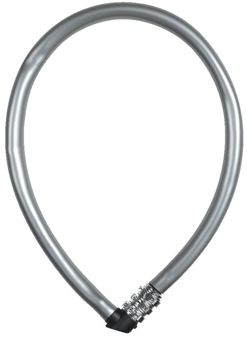 Abus - Câble antivol - 55 cm - Gris Argent - Image 2