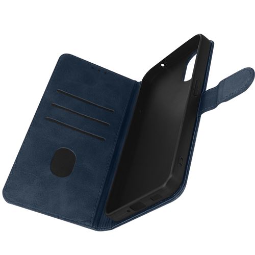 Étui pour Nothing Phone 1 Clapet Portefeuille Fonction Support Vidéo Avizar Bleu Nuit