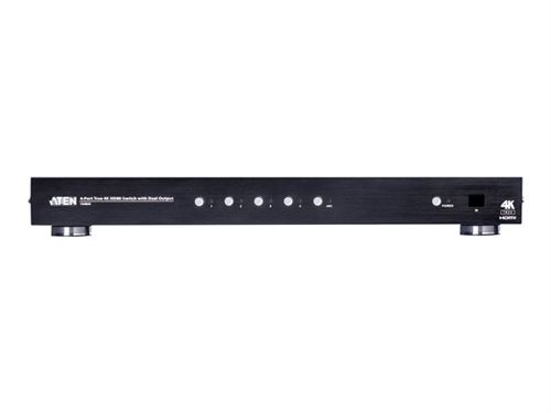 ATEN VS482B - Commutateur vidéo/audio - 4 x HDMI - de bureau, Montable sur rack