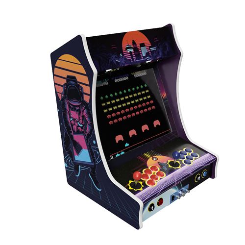 Fabulous Arcade - Borne Arcade Format Bartop Ecran 19 Haut de Gamme Joystiks Boutons SANWA Modéle SYNTH SPACE
