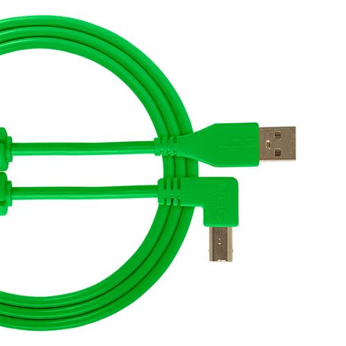 UDG U 95003 Gr - Câble UDG USB 2.0 A-B Vert Droit 3m