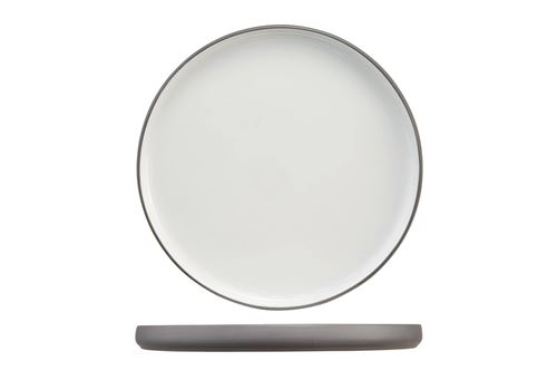 C&T Iowa White - Assiettes plates - Porcelaine - D27cm - (lot de 6)