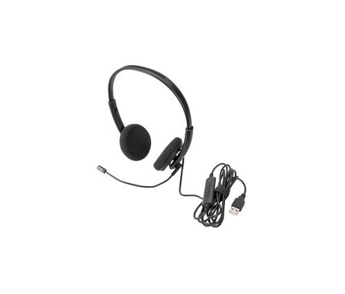 DIGITUS Casque de bureau USB On Ear avec réduction de bruit