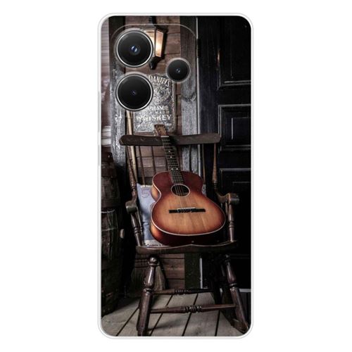 Coque en silicone - Compatible Xiaomi Redmi Note 14 4G - design guitare