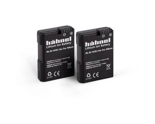 Hähnel Fototechnik HL-EL14a, 2er Batterie pour appareil photo Remplace laccu dorigine EN-EL14, EN-EL14a 7.4 V 1050 mAh