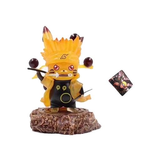 Figurine Pokemon Pikachu Cosplay modèle 10cm avec tapis de souris Naruto - (Naruto)