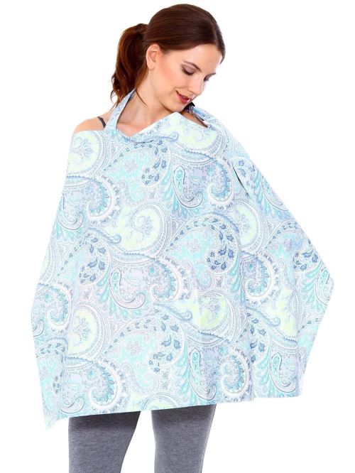 Couvertures d'allaitement Nursing Cover Bleu