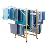 Étendoir à Linge Extensible Arredamenti Italia En Hêtre Massif - 25m Surface De Séchage