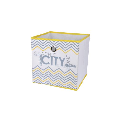 panier de rangement intissé 12cm geometrik