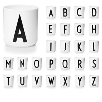 Design Letters - Tasse blanche Design Letters - Blanc - Q - Tasse et Mugs à  la Fnac