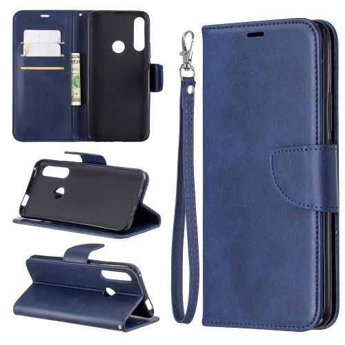 Etui en PU avec support bleu pour votre Huawei P Smart Z/Y9 Prime 2019