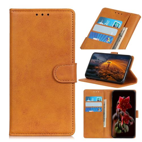 Etui en PU peau mate marron avec support pour votre Apple iPhone 6.1 pouces (2019)