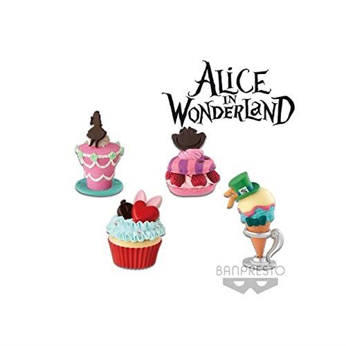 Banpresto - Set De 4 Petites Sucreries Disney Alice in Wonderland 5cm - 4983164385892