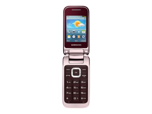 Samsung Gt-C3590 - Feature Phone - Microsd Slot - Écran Lcd - 240 X 320 Pixels - Rear Camera 2 Mp - Rouge