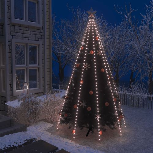 vidaXL Guirlande lumineuse filet d'arbre de Noël 400 LED IP44 400 cm