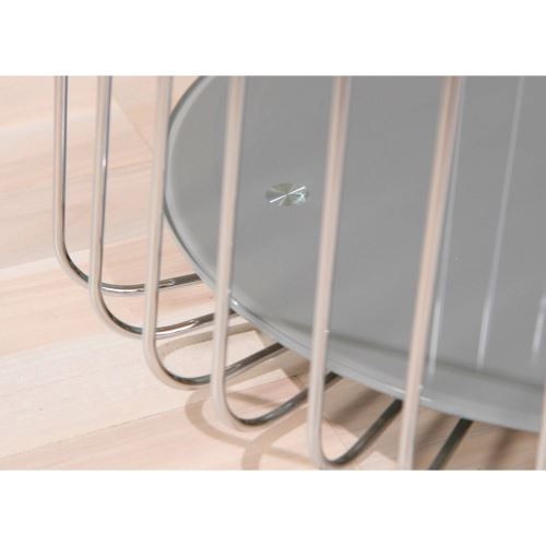 Paris Prix - Table Basse Design En Verre raza 70cm Taupe