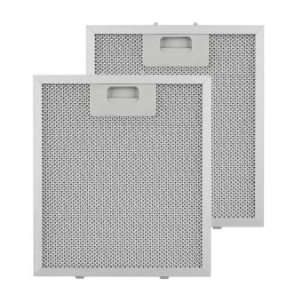 Klarstein Set 2 filtres à graisse de rechange pour hotte de cuisine - Lavables en machine - 23 x 26 cm - Aluminium - 1