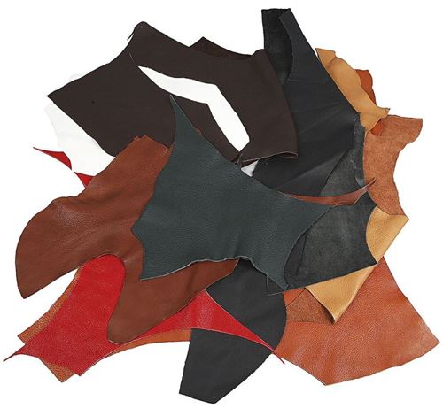 Creotime pièces de cuir multicolores 2 kg