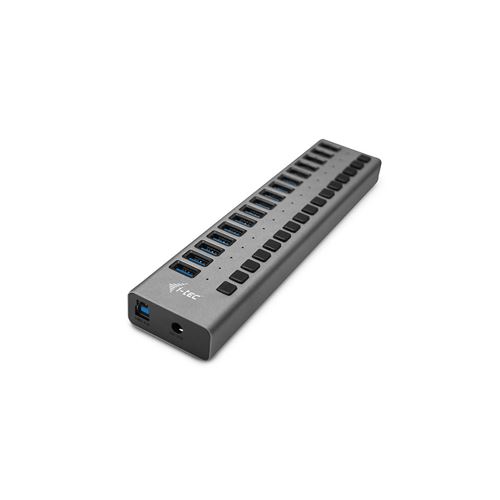 i-tec U3CHARGEHUB16 chargeur d'appareils mobiles Universel Gris Secteur Intérieure