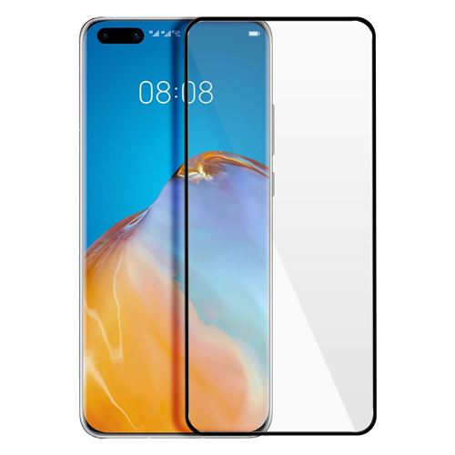 Avizar Film pour Huawei P40 Protection Verre Trempé 9H Résistant Transparent au Contour Noir