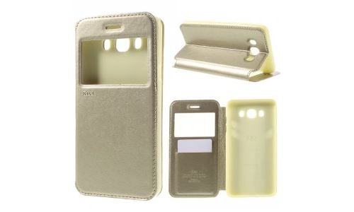 Etui Folio View Roar Korea ultra fin gold pour Galaxy J7-2016