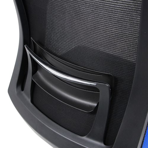 Chaise bureau fauteuil CAPTIVA assise tissu dossier maille noir bleu hjh OFFICE Chaise bureau fauteuil CAPTIVA assise tissu dossier maille noir bleu hjh OFFICE