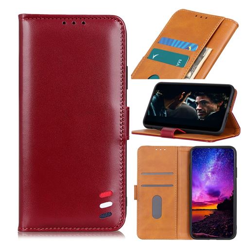 Etui en PU avec support rouge pour votre Sony Xperia L4