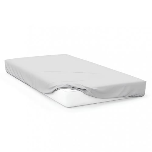 Drap housse en coton 57 fils 60x120 cm BEBE blanc, par Soleil d'ocre