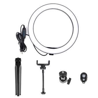 Kit Anneau Lumineux LED 22 Pouces 100W Yidoblo - Trépied 200cm, Télécommande, Support Téléphone, Pour Maquillage, Selfie, Streaming