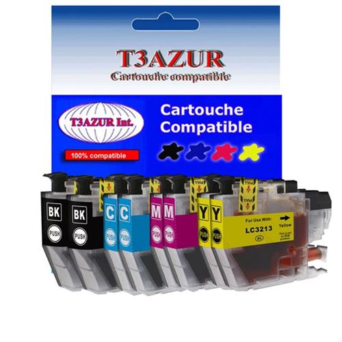 Pack De 8 Cartouches D'Encre Compatibles Brother LC1280XL - Haute Capacité