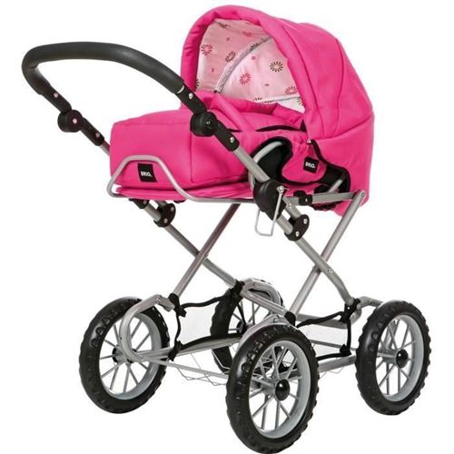 Brio poussette ''combi 3 en 1'' fuschia