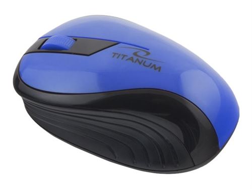 Esperanza Bleu Titanum Rainbow 3D - Souris - Optique - 3 Boutons - Sans Fil - 2.4 Ghz - Récepteur Sans Fil Usb