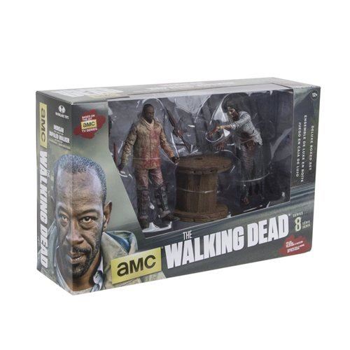 McFarlane Toys The Walking Dead TV Morgan Jones with Impaled Walker and Spike Trap Deluxe Box Action Figure