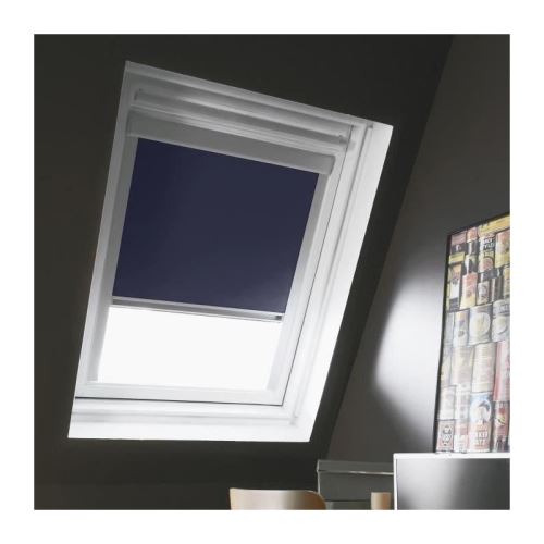 Store de fenetre de toit occultant bleu VELUX S06 -L.114 x H.118 cm - MADECO