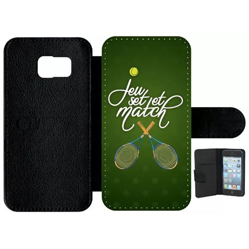 Etui À Rabat Samsung Galaxy S6 Jeu Set Et Match De Tennis